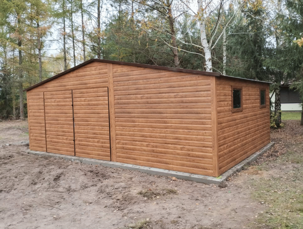 Garaż blaszany 7m x 5.5m